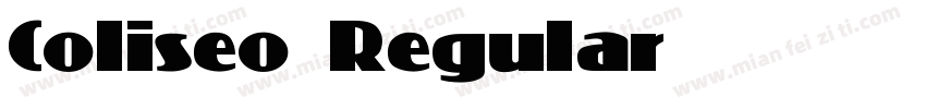 Coliseo Regular字体转换